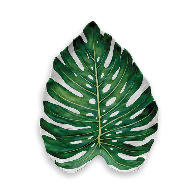 Amazon Floral Monstera Leaf Platter 46cm